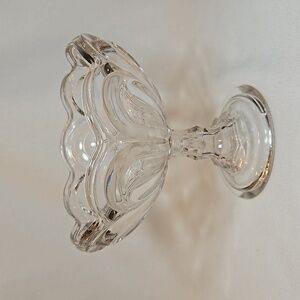 Vintage EAPG compote - O'Hara Seneca Loop pattern flint glass 1800's